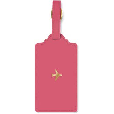 Luggage Tag Hazy Florals Coral Solid for wholesale by Lady Jayne