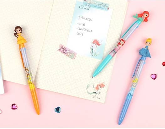 K-Wonderland – Engroshandel Pen – Disney Princess premium kuglepen med 3 farver4