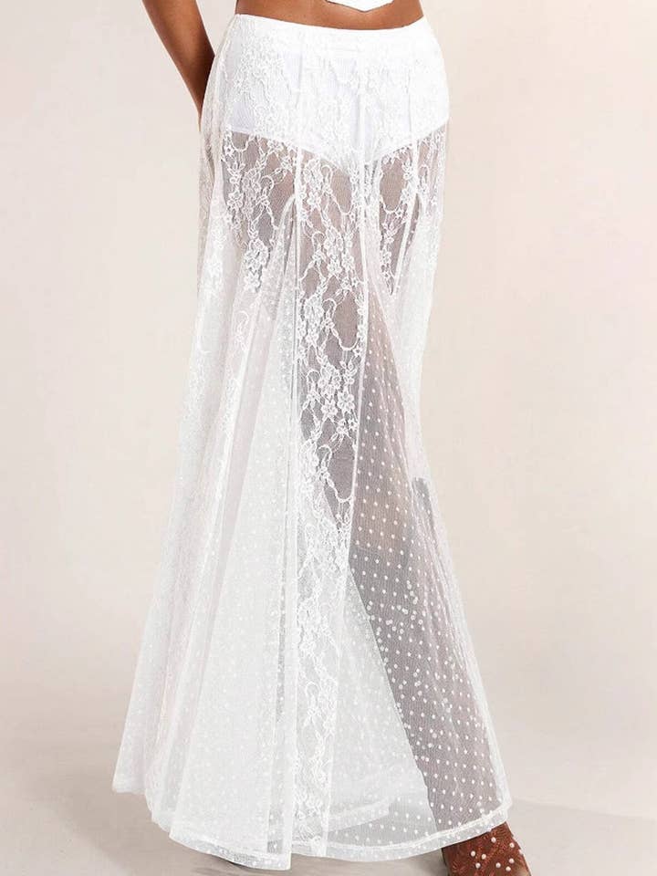 Mccolin - Wholesale Skirt - Women's - Elegant Lace Maxi Skirt3