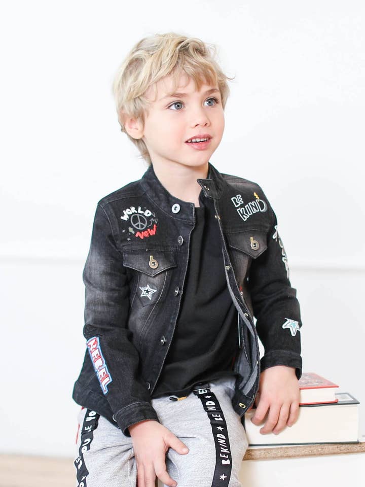 Chaqueta de mezclilla para niños para venta al por mayor de Kinderkind