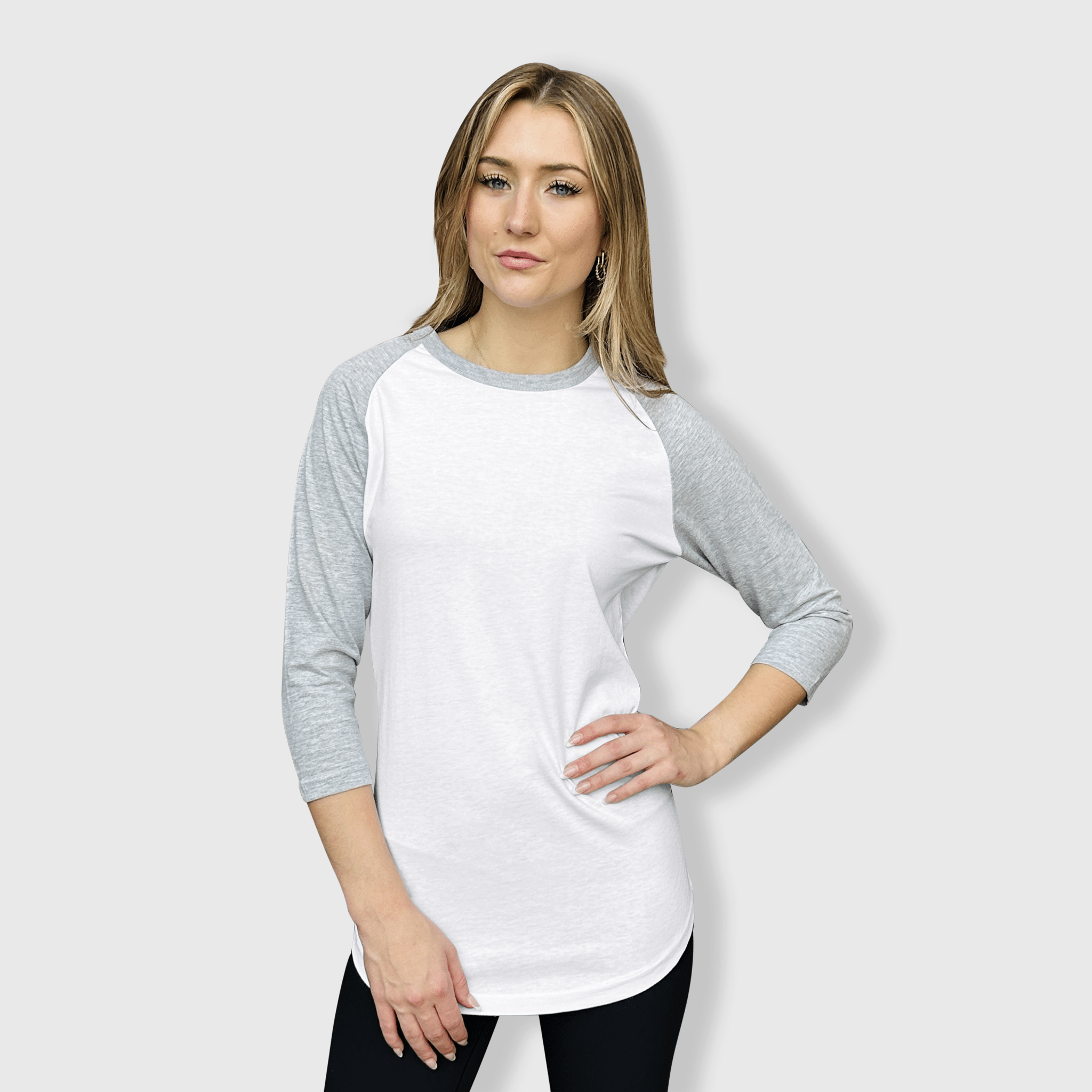 ILTEX Apparel - Vente T-shirt – femme - T-shirt de baseball adulte à manches raglan 3/4 - Plus de 35 couleurs14