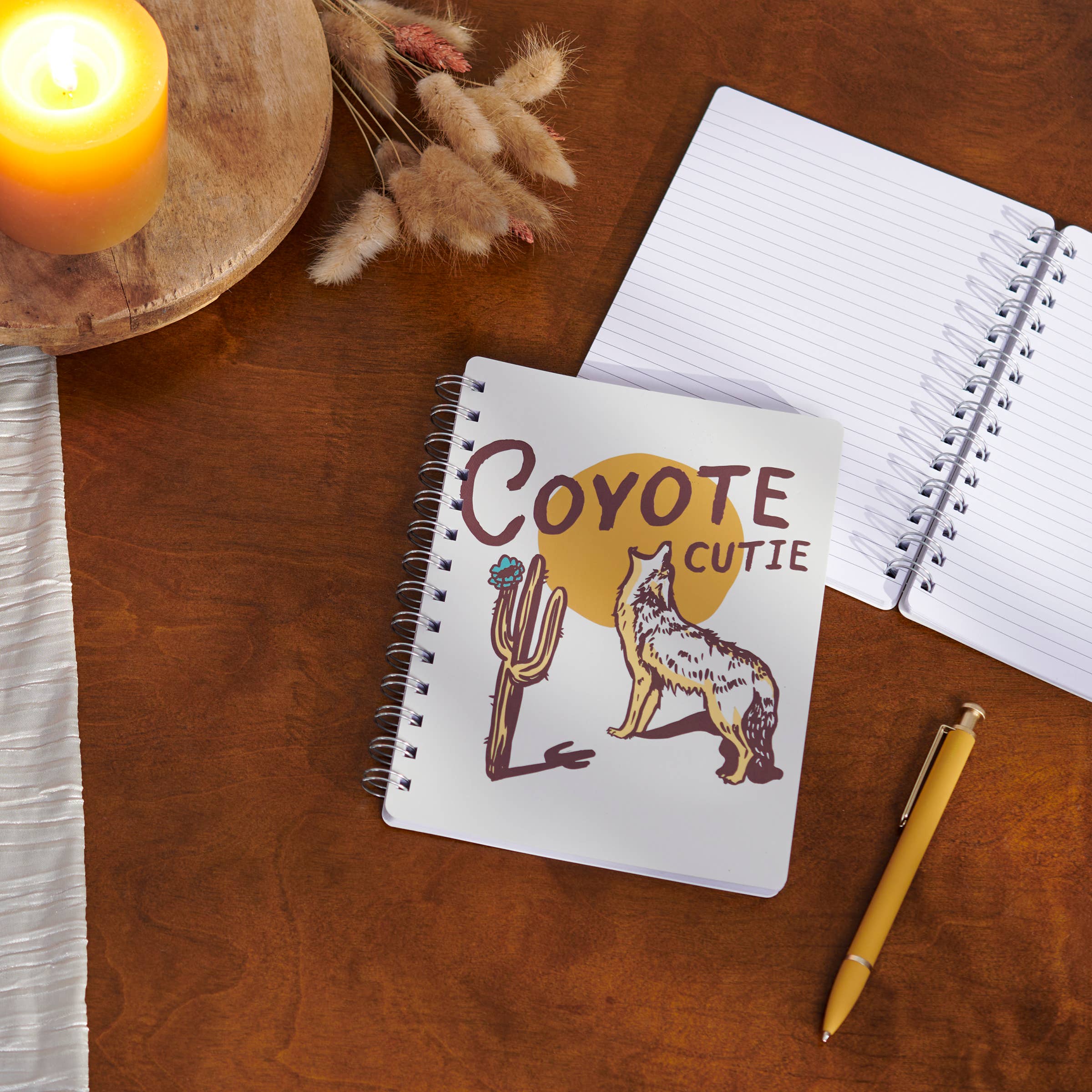 Primitives by Kathy - Wholesale Stationery/Notecard Set - Coyote Cutie Spiral Notebook3