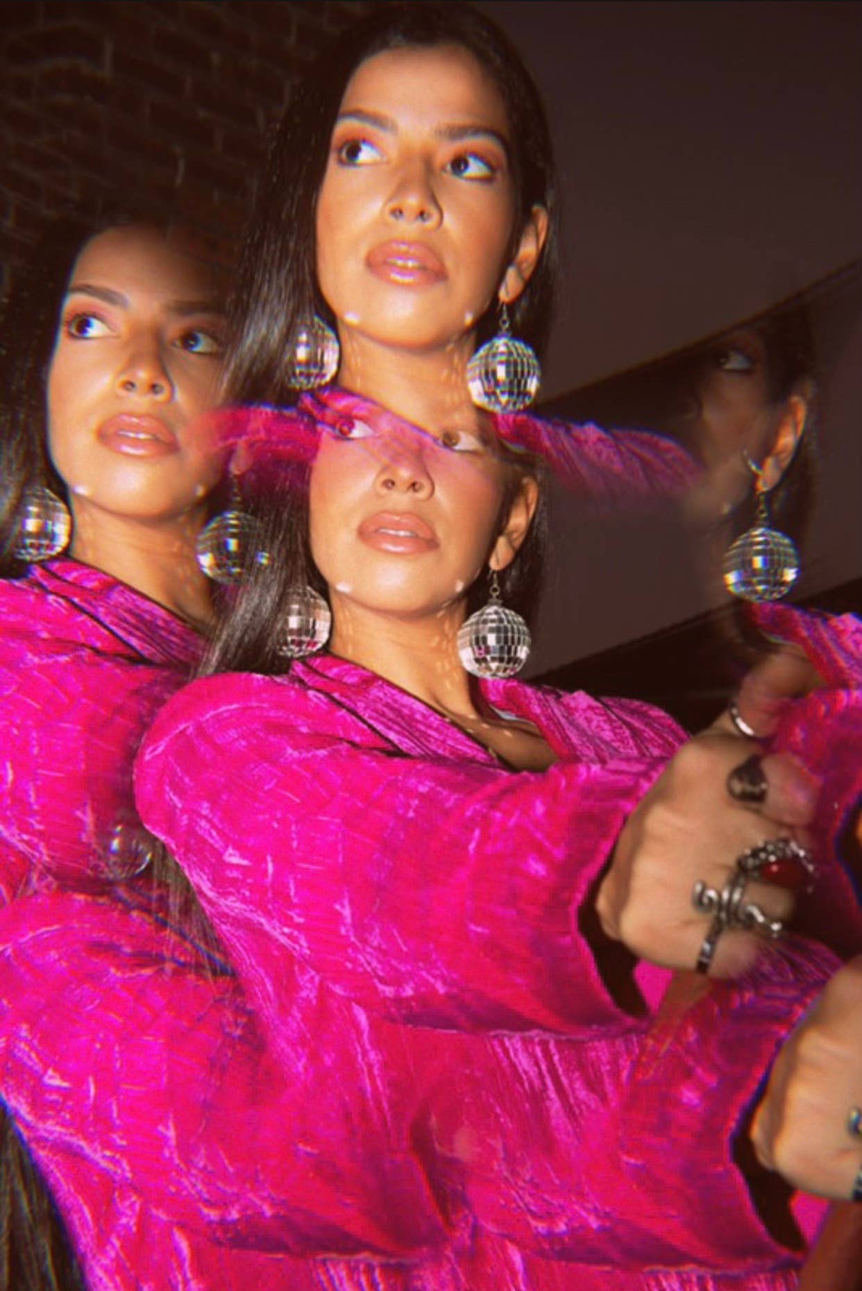 Modern Myth Jewelry - Vente Boucles d'oreilles pendantes - Boucles d'oreilles Disco Ball/Boucles d'oreilles Studio 542