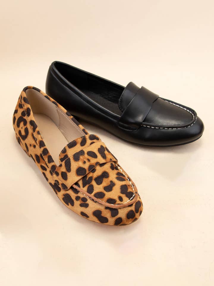 MIRELLA-1 ROUND-TOE CLSSIC SLIP ON FLAT LOAFERS for wholesale by CCOCCI