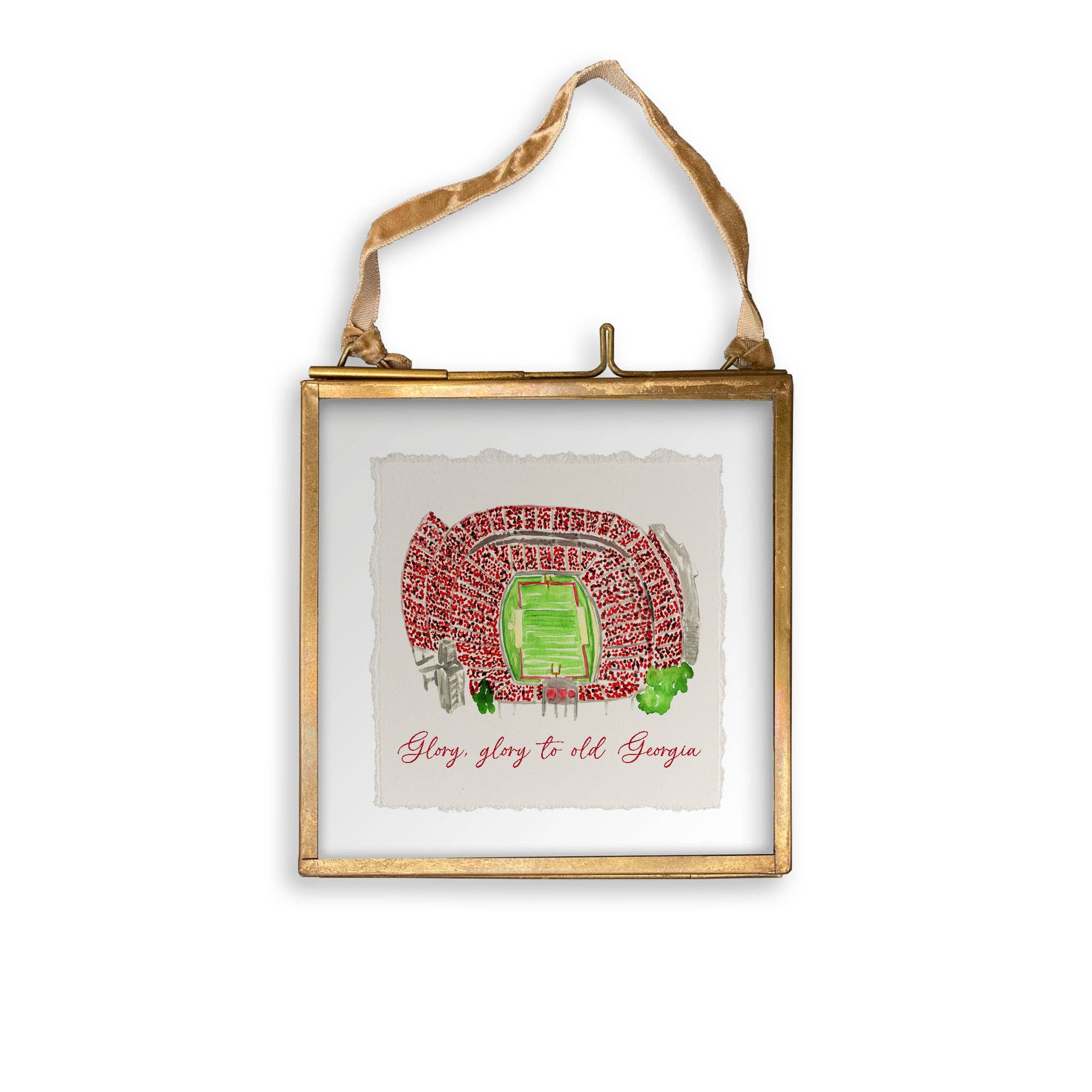 French Graffiti - Wholesale Tea Towel - Athens, Georgia Stadium with Quote12