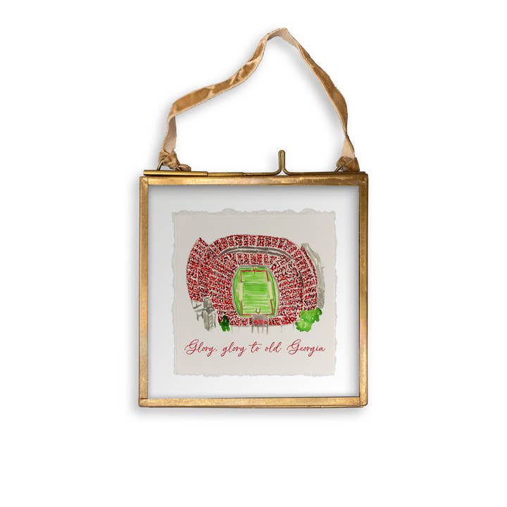 French Graffiti - Wholesale Tea Towel - Athens, Georgia Stadium with Quote12