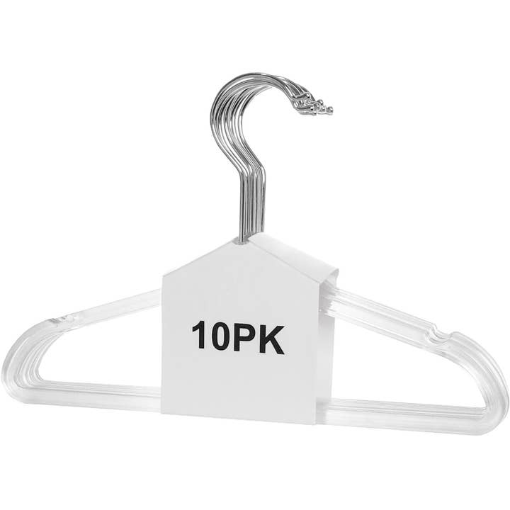 Clear Hanger Kids- 10 Pack for wholesale by The Organizing Warehouse