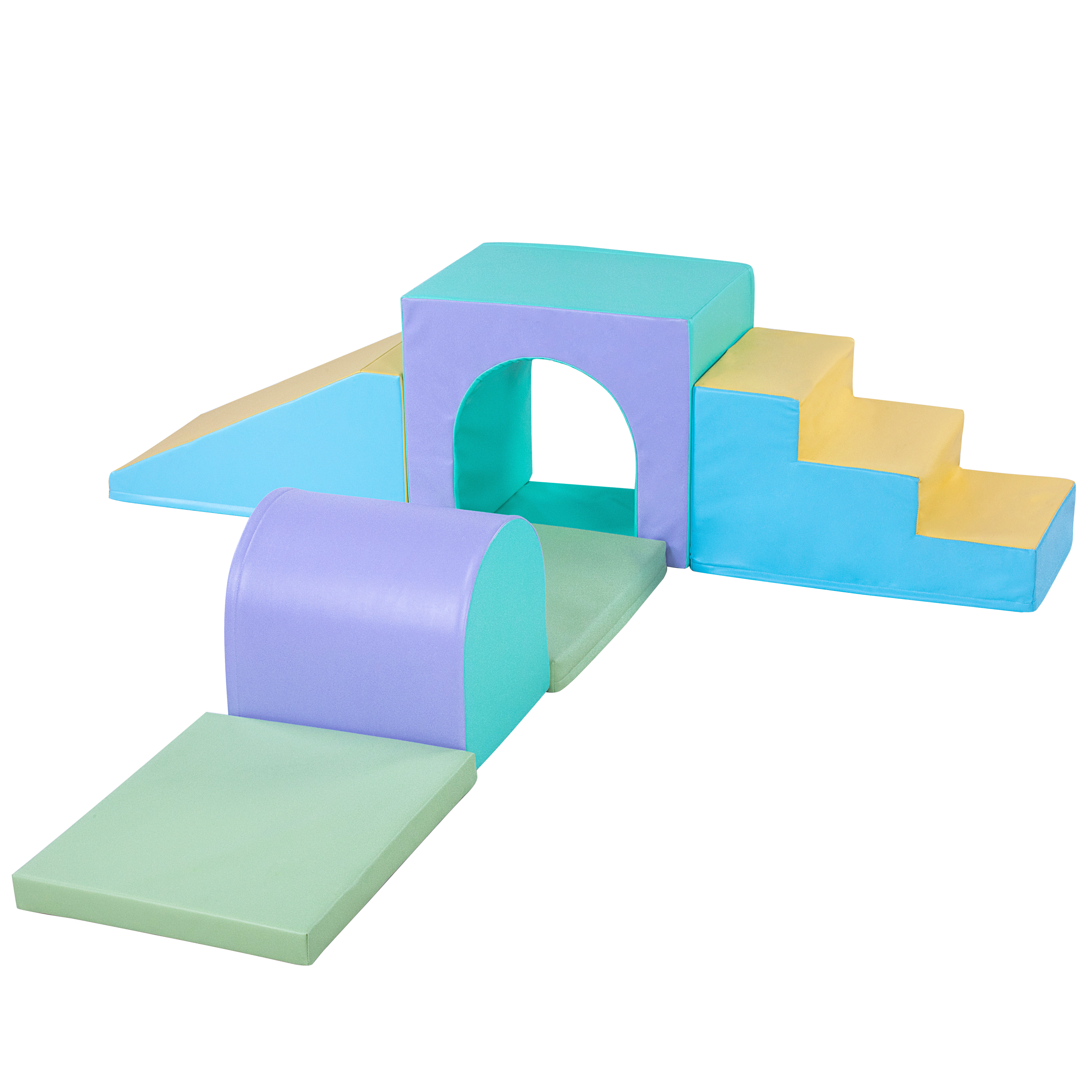 New Bounce - Vente Tapis de jeu – enfant et bébé - Ensemble de jeu doux 6 pièces - Couleurs pastel3