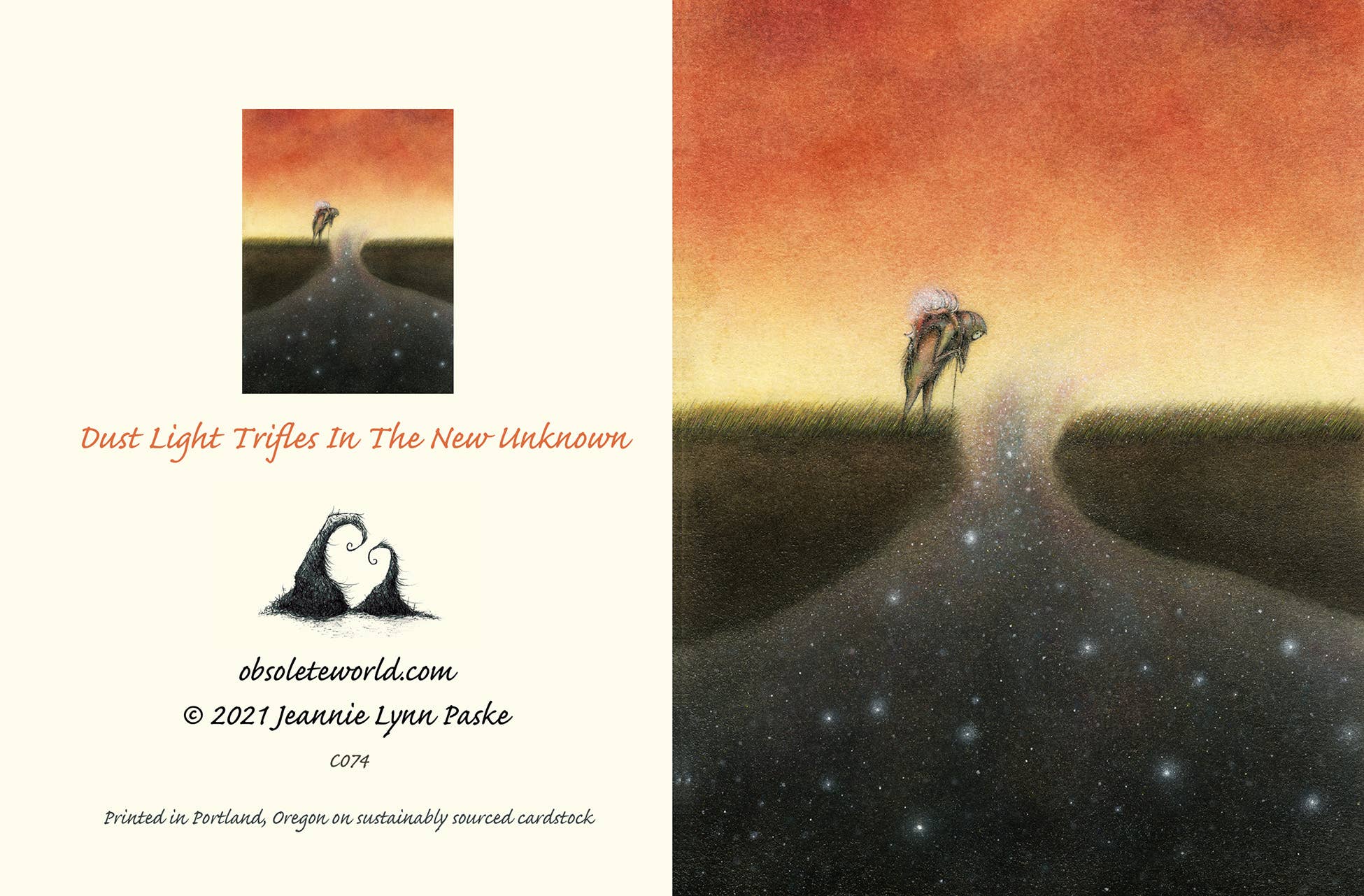 Obsolete World - Wholesale Everyday Greeting Card - Dust Light Trifles In The New Unknown1