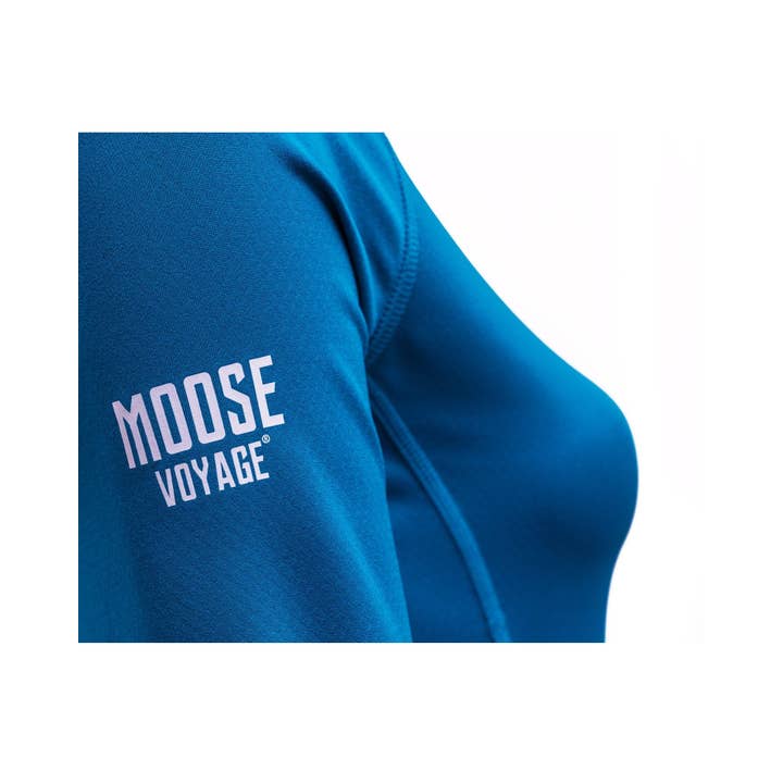 Maglia intima COOLMAX® All Season Hyper-Performance da donna — Ocean Blue per la vendita all'ingrosso da parte di Moose Voyage