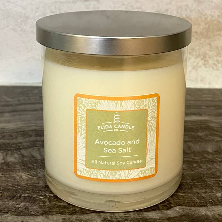 Elida Candle Company, LLC - Wholesale Jar/Filled Candle - 12 oz. Straight Sided Jar Double Wicked Soy Candle