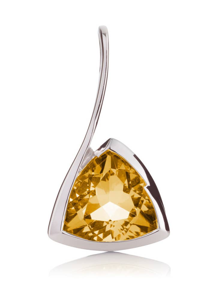 Amore Silver Pendant with Citrine for wholesale by Manja
