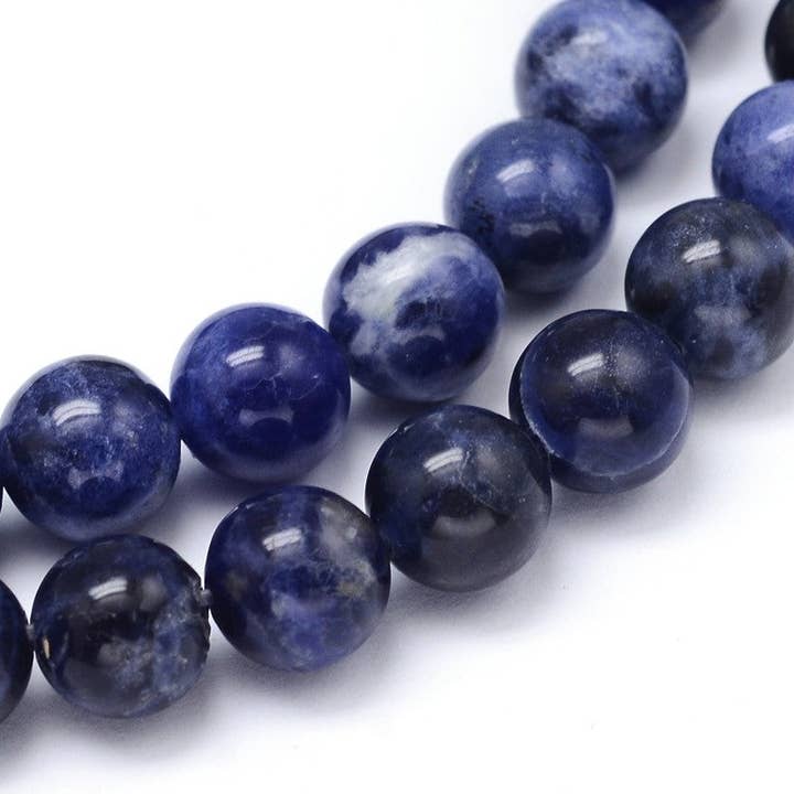 Crystals and Sun Signs - Wholesale Beads - Sodalite Beads 6mm & 8mm Round Strands3