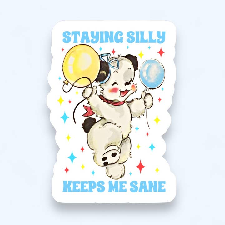 Sticker Om dom te blijven, blijf ik gezond voor wholesale door Ace the Pitmatian Co