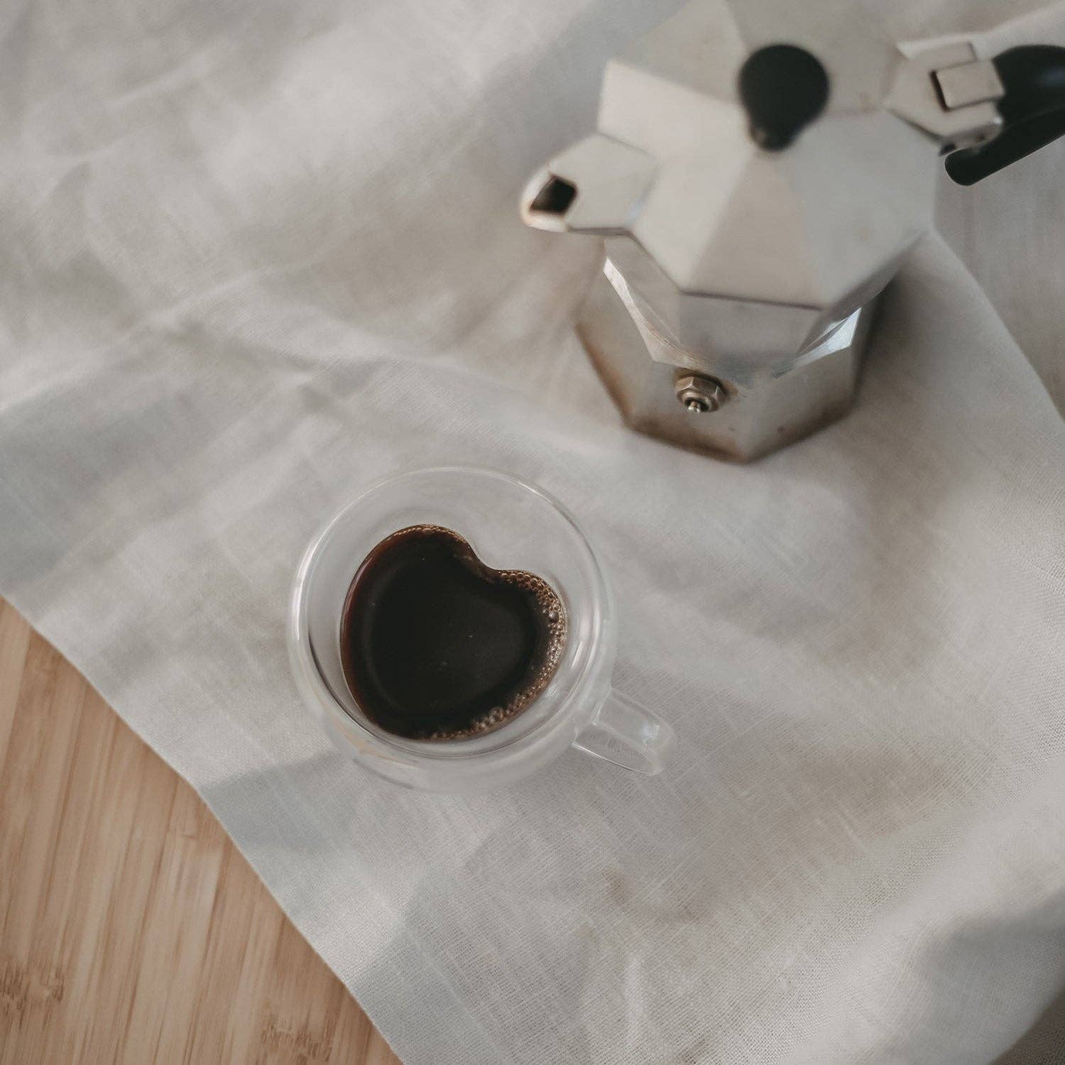 Eulenschnitt - Wholesale Drinking Glass/Cup - Double-Walled Heart Cup Heart 50ml (PU = 6 pcs)1