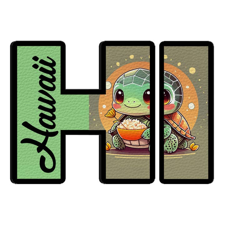 Faux Leather State Sticker #9 for wholesale by Stick‘emUp 4Lyfe