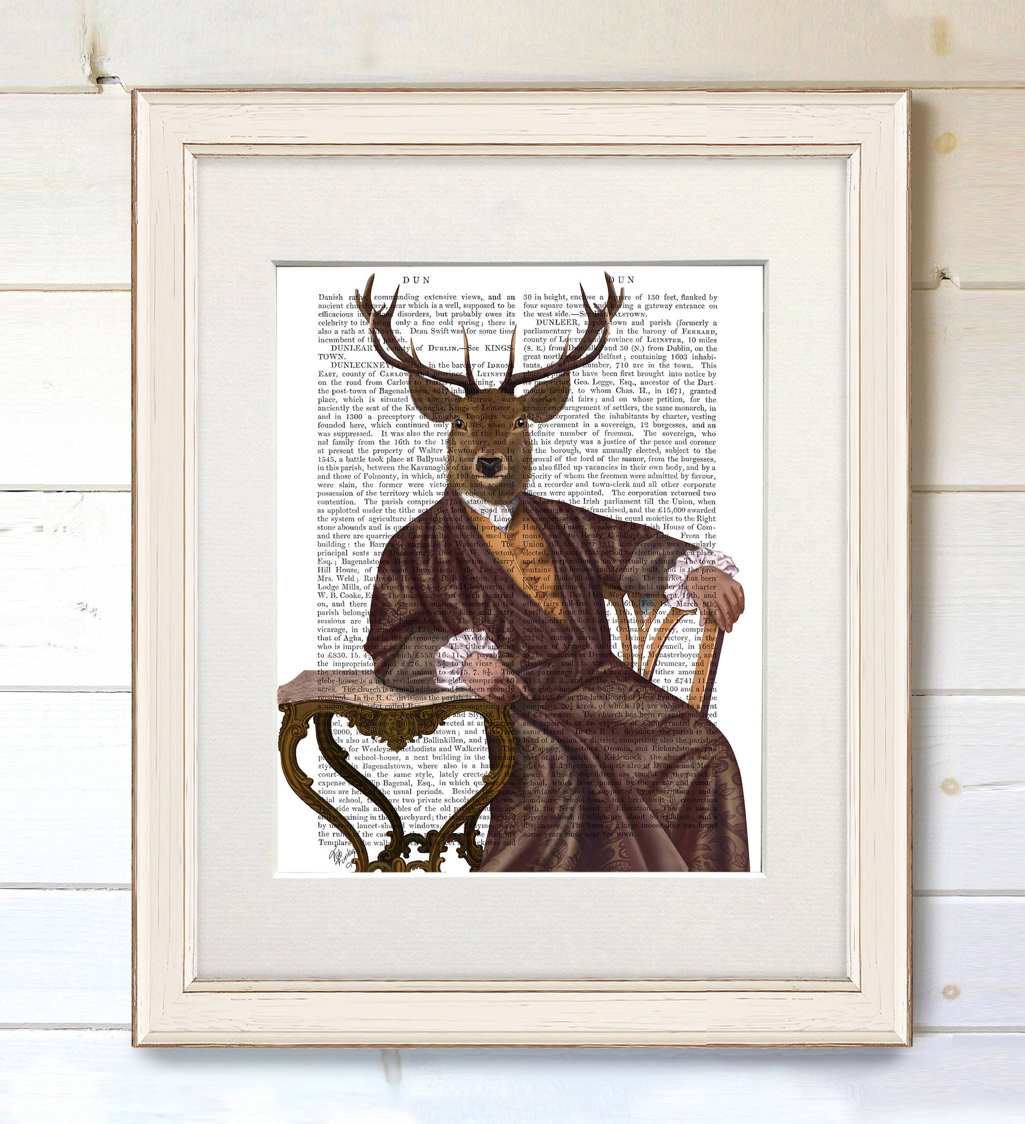 FabFunky Ltd - Wholesale Art Print - Illustrious Deer Book Print / Art Print / Wall Art1