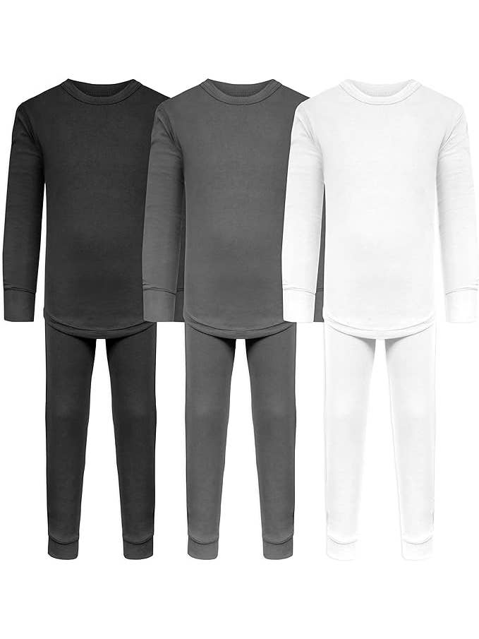 I-Wear Brands - Wholesale Top & Pant Set - Kids - 3 Pack Girls Cotton Base Layer Top And Bottom Sets