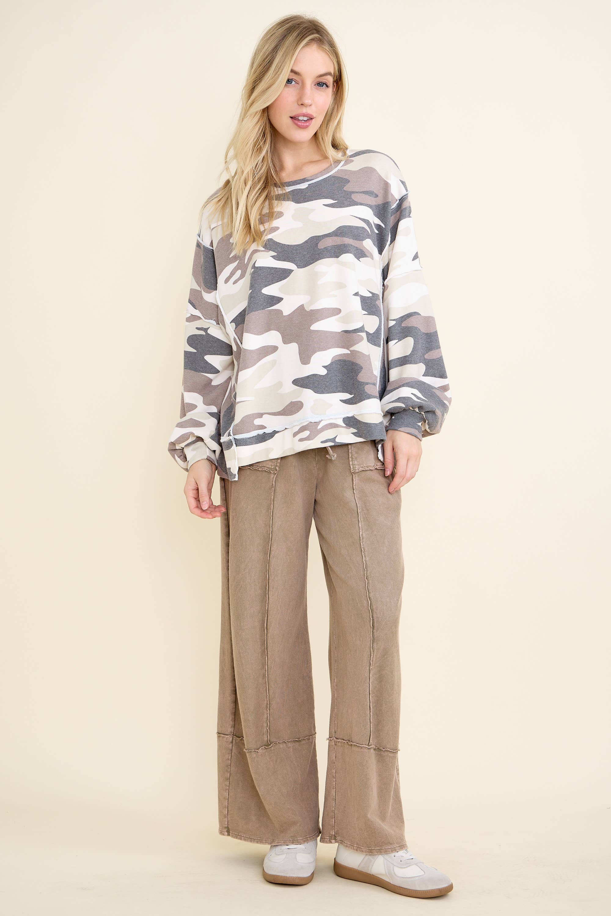 J.Her - Wholesale Pants - Women's - Mineral Washed Everyday Everywhere Terry pants HP68669