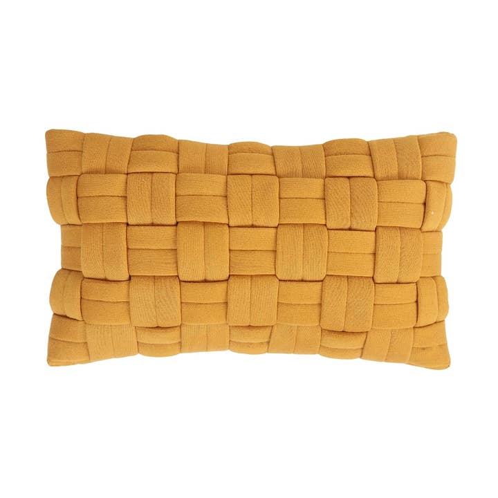 Urbane Hide – Mustard Yellow Modern Boho Cushion Cover 45×45 for wholesale by Urbane Hide