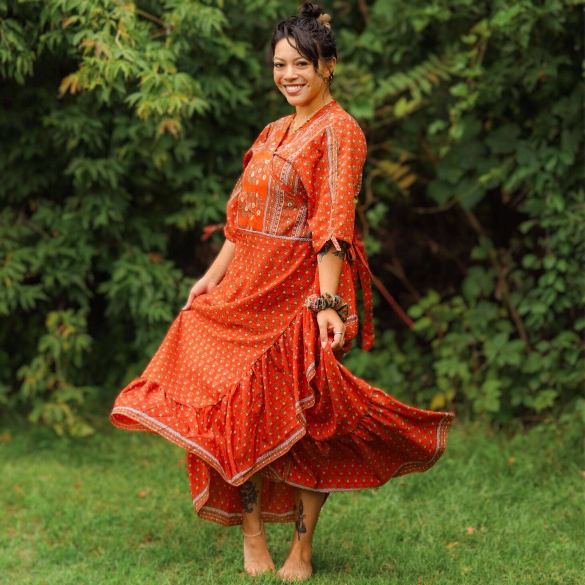 Darn Good Yarn - Wholesale Dress - Women's - Zaria Wrap Dress16