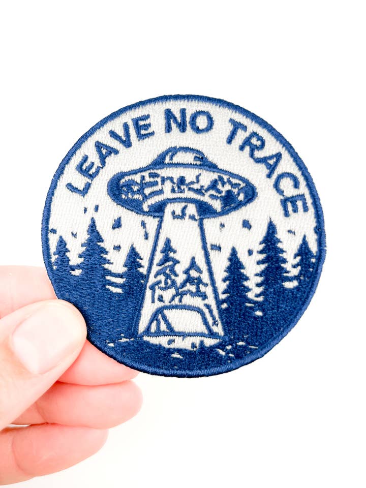 Leave No Trace UFO Patch Embroidered Camping UFO for wholesale by Field Trip Threads