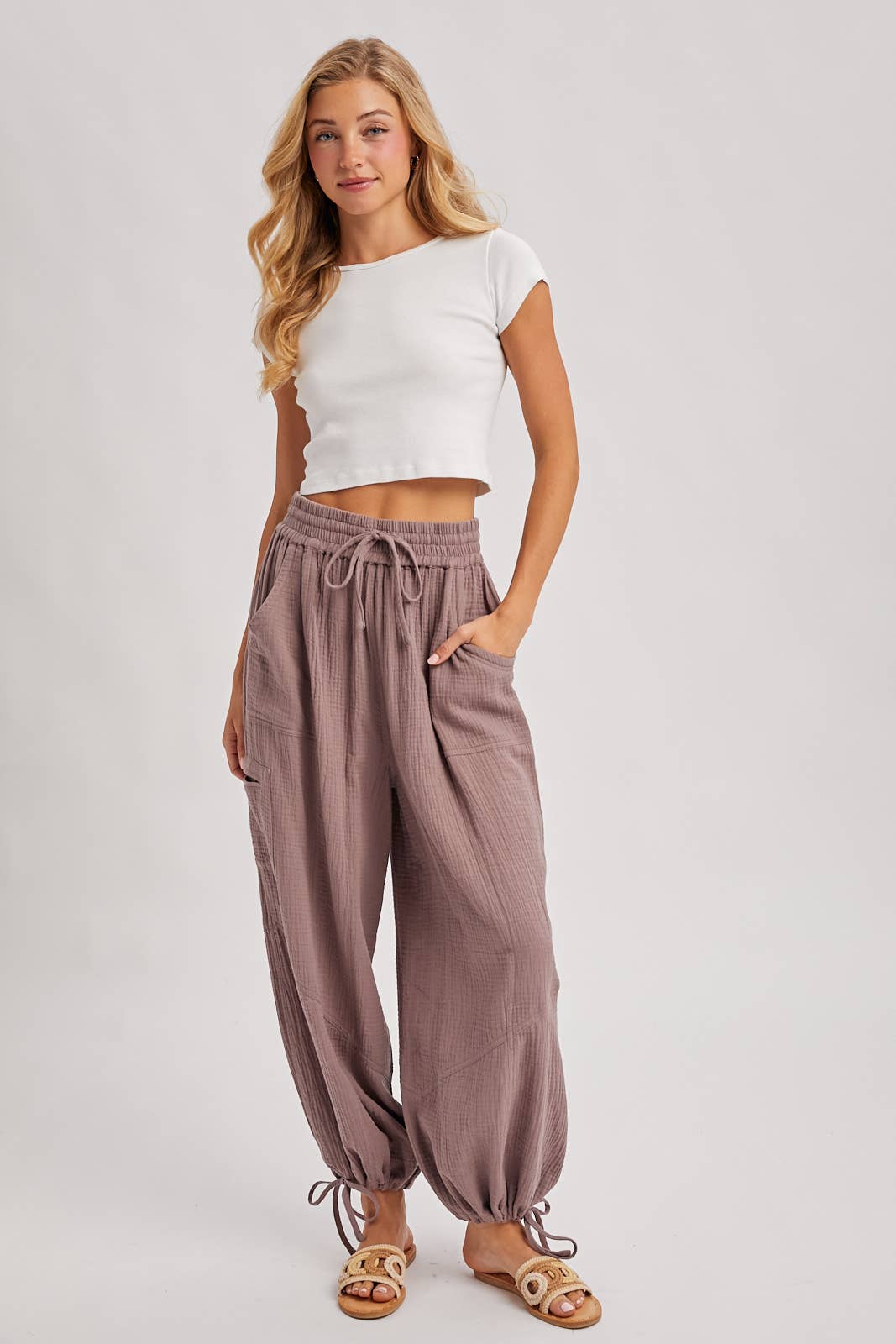 Bluivy - Wholesale Pants - Women's - JOGGER HAREM DRAWSTRING PANTS33