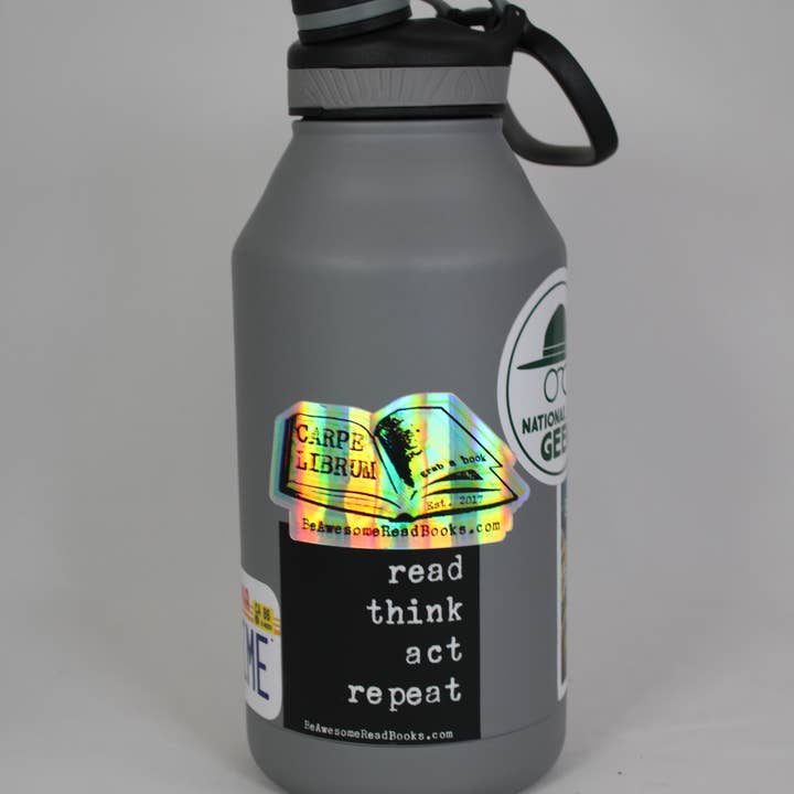 Carpe Librum - Wholesale Sticker - Carpe Librum Holographic Book Logo Sticker1