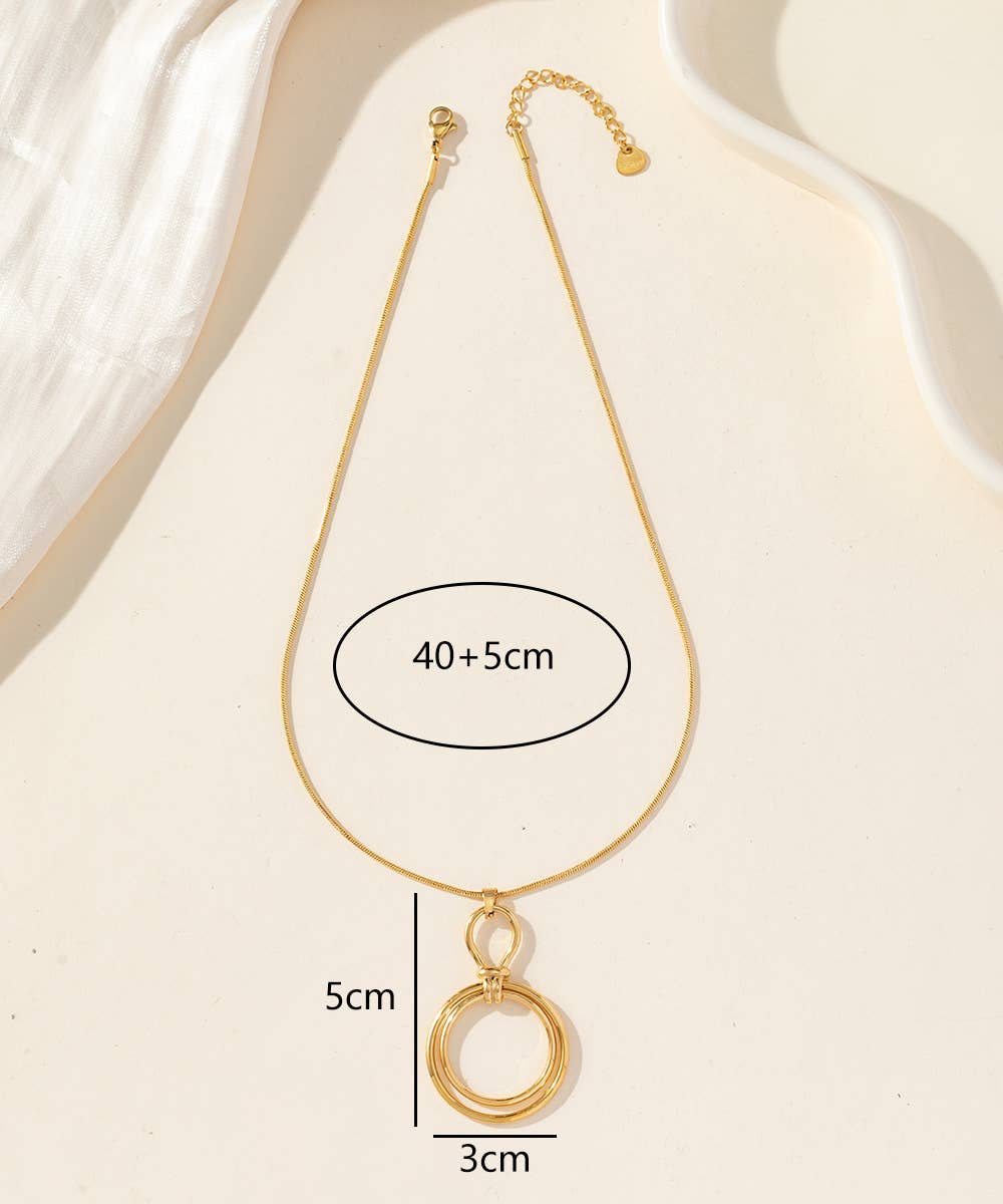 Blossom bijoux - Wholesale Link & Chain Necklace - 25CA219 Stainless Steel Necklace0