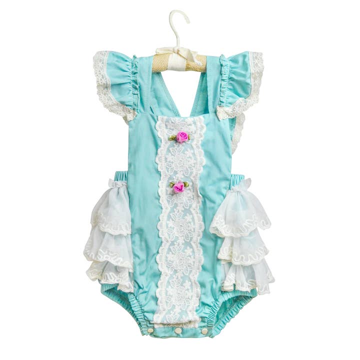 Frilly Flocks Harper Sunsuit til spædbørn og småbørn for engroshandel hos Haute Baby