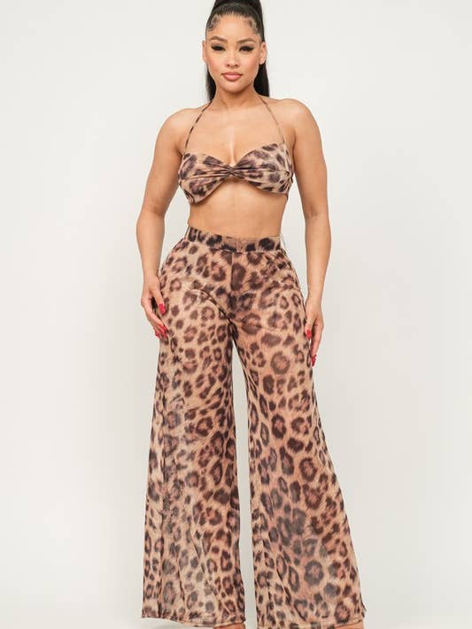 Mesh Crop Top W Byxset för wholesale av Belita Collection