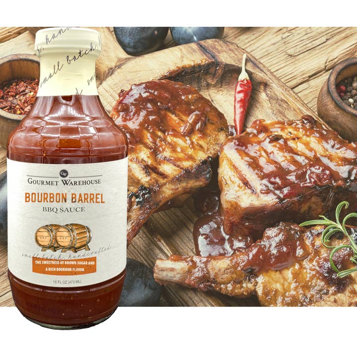 Gourmet Warehouse Brands - Wholesale BBQ Sauce - Gourmet Warehouse Bourbon Barrel BBQ Sauce2