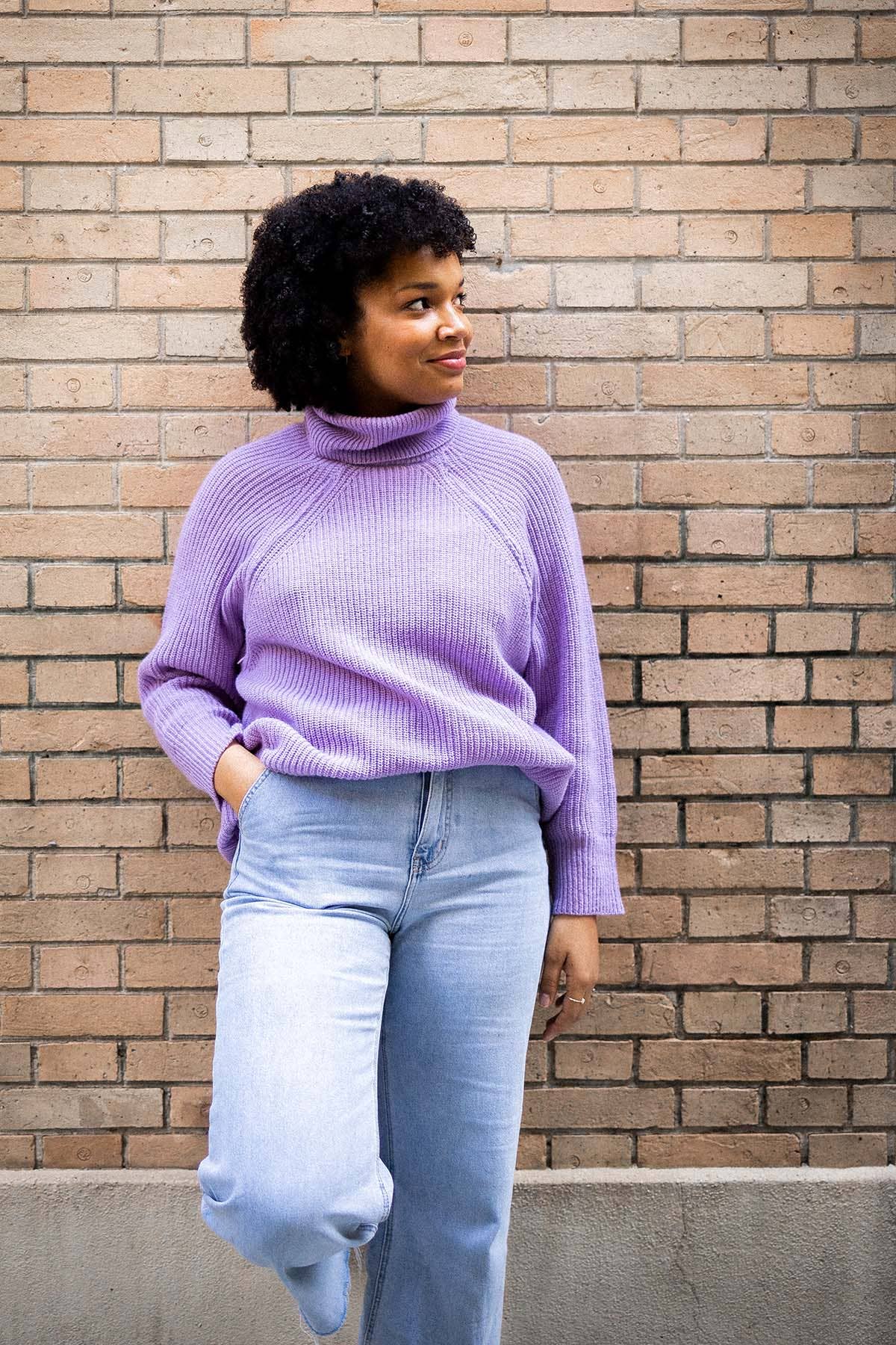 You&Milk - Wholesale Knit Sweater - Women's - Sweet Mama Nursing Sweater (Lilac, Pink)10