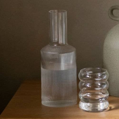 Caraffa d'acqua in cristallo 1 litro per la vendita all'ingrosso da parte di Andrea House