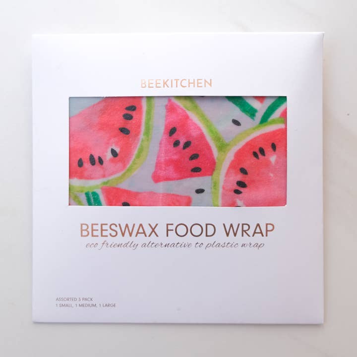 3 Pack - Beeswax Food Wrap Watermelon for wholesale by Bee Kitchen