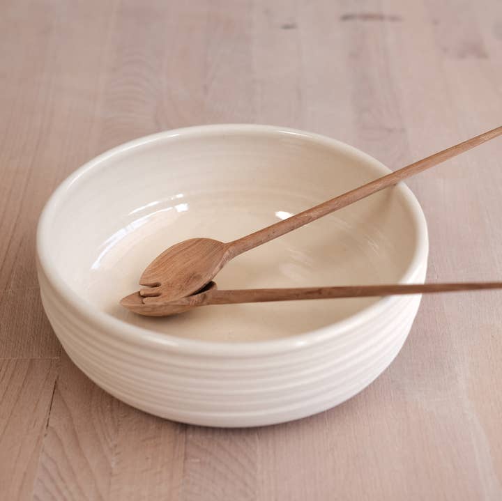 FHAR Studio - Wholesale Serve Bowl - dune - serving bowl - handmade porcelain