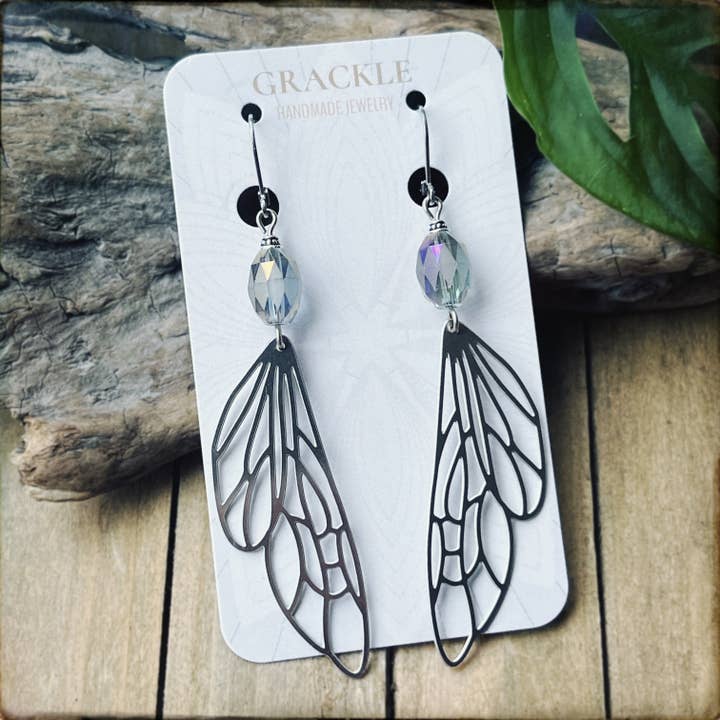 Silver Katya Earrings for wholesale by Grackle Jewelry