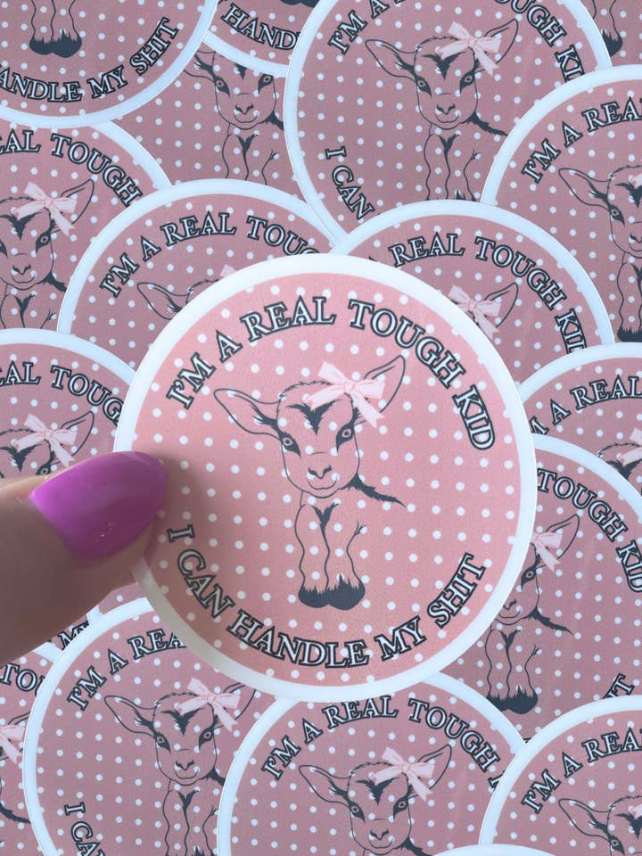 Tay inspired waterproof sticke-tough kid goat for wholesale by Typo Lettering Co