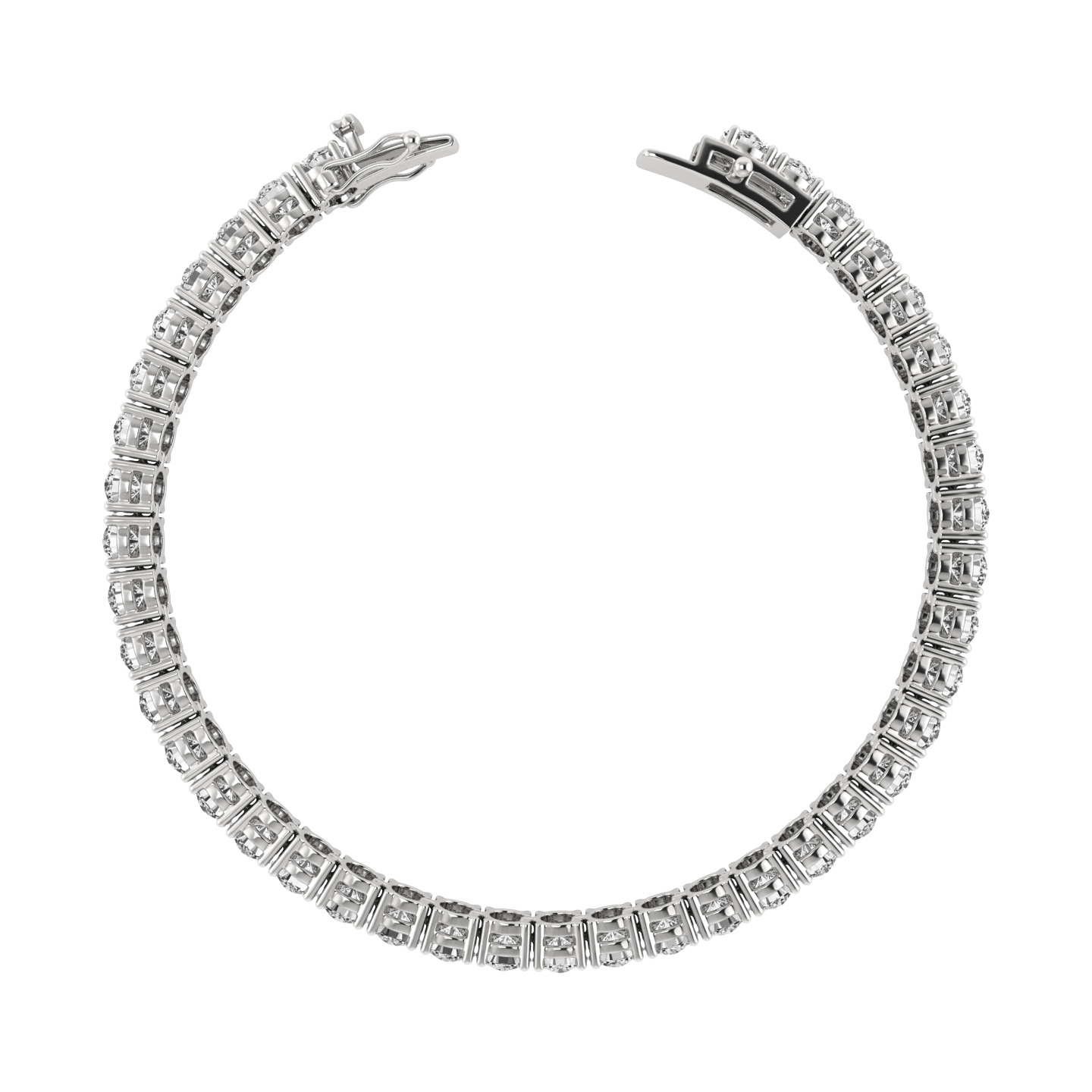 BELGIUM LGD LLC - Wholesale Tennis Bracelet - 14K White Gold 24.25 Ct Lab Grown Diamond Tennis Bracelet2