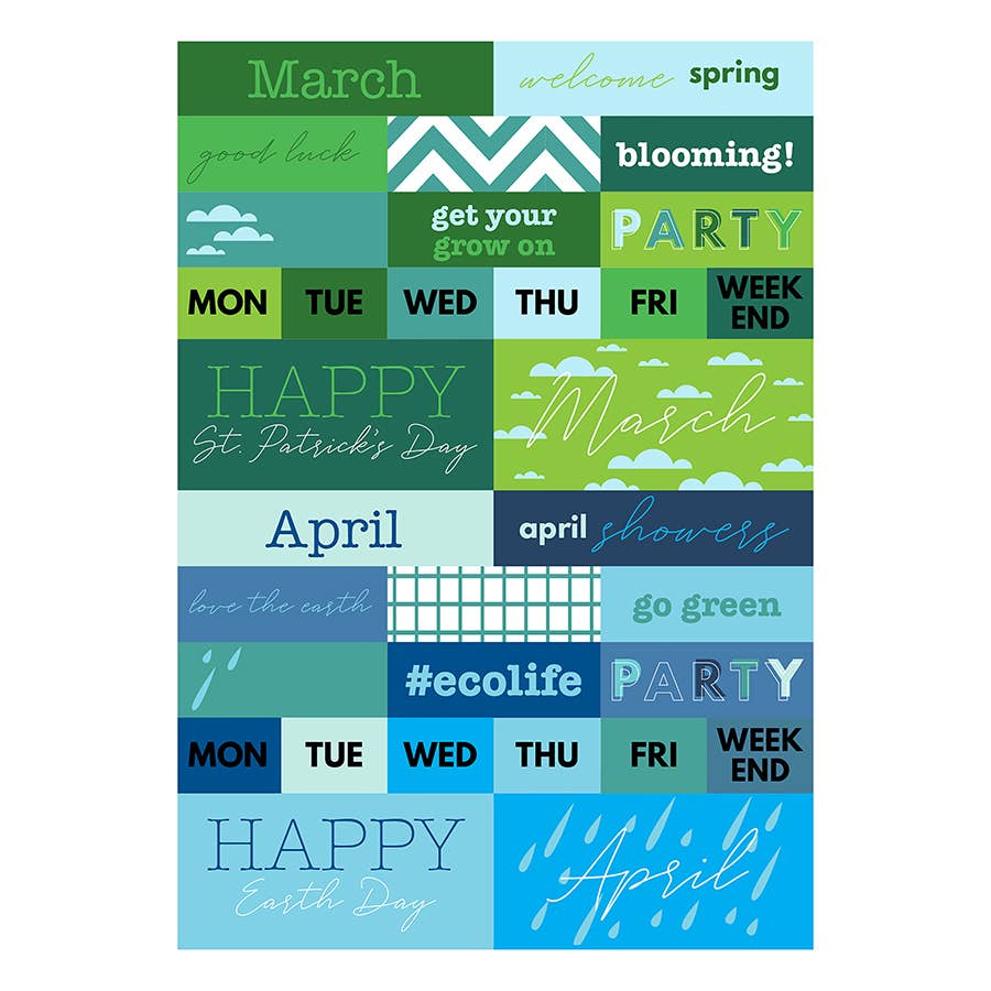 TF Publishing - Paper Goods - Wholesale Sticker - Seasonal Monthly Planner/Calendar Stickers2