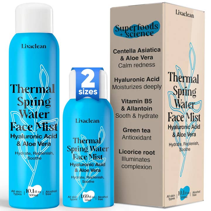 Brume Visage à l'Eau Thermale 300ml + 50ml pour la vente par Livaclean