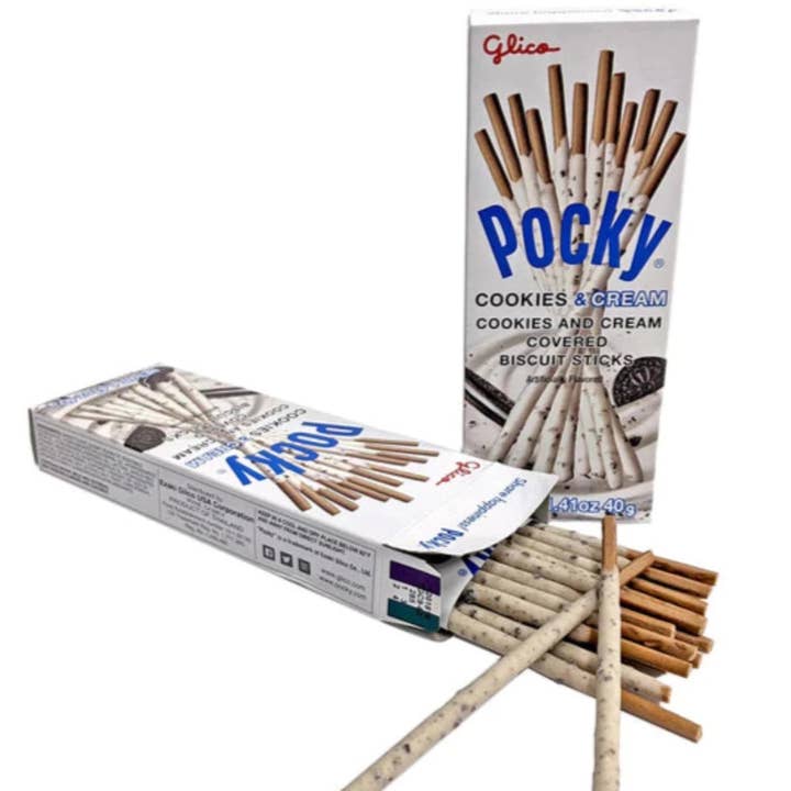 I Got Your Candy - Wholesale Cookie - Glico Pocky Cookies and Cream 1.41oz - 10ct