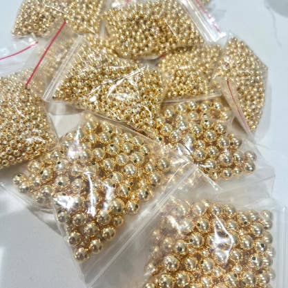 Js Wholesale Jewelry - Wholesale Beads - 14K Gold Filled Non Tarnish Spacer Beads,8mm Gold beads (Cop
