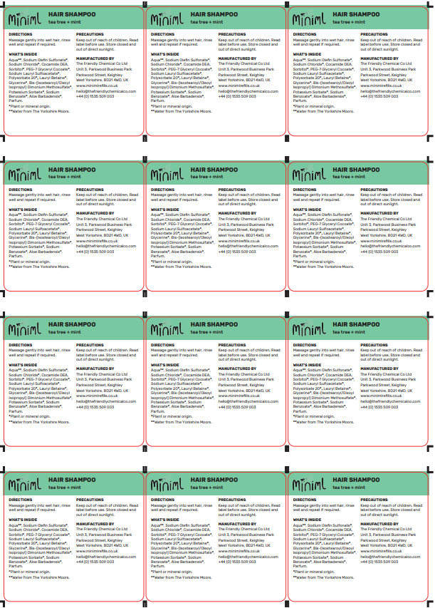 Miniml – wholesale Craft supplies – Miniml Safety Label Sheet - 12 x Labels (MIN217)29