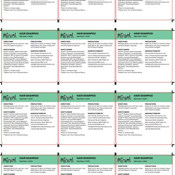 Miniml – wholesale Craft supplies – Miniml Safety Label Sheet - 12 x Labels (MIN217)29