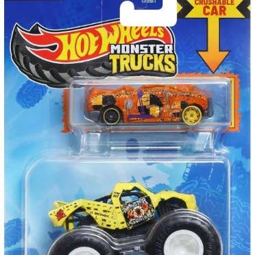 Mattel Hot Wheels Monster Truck 1:64 with Crushable Car and other Purchase Wholesale nerf. Free Returns & Net 60 Terms on Faire trending on Faire.