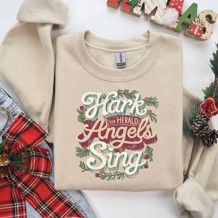 Hark, wir hörten die Engel singen - Grafikpullover für den Großhandel von Southern Attitude Designs Inc