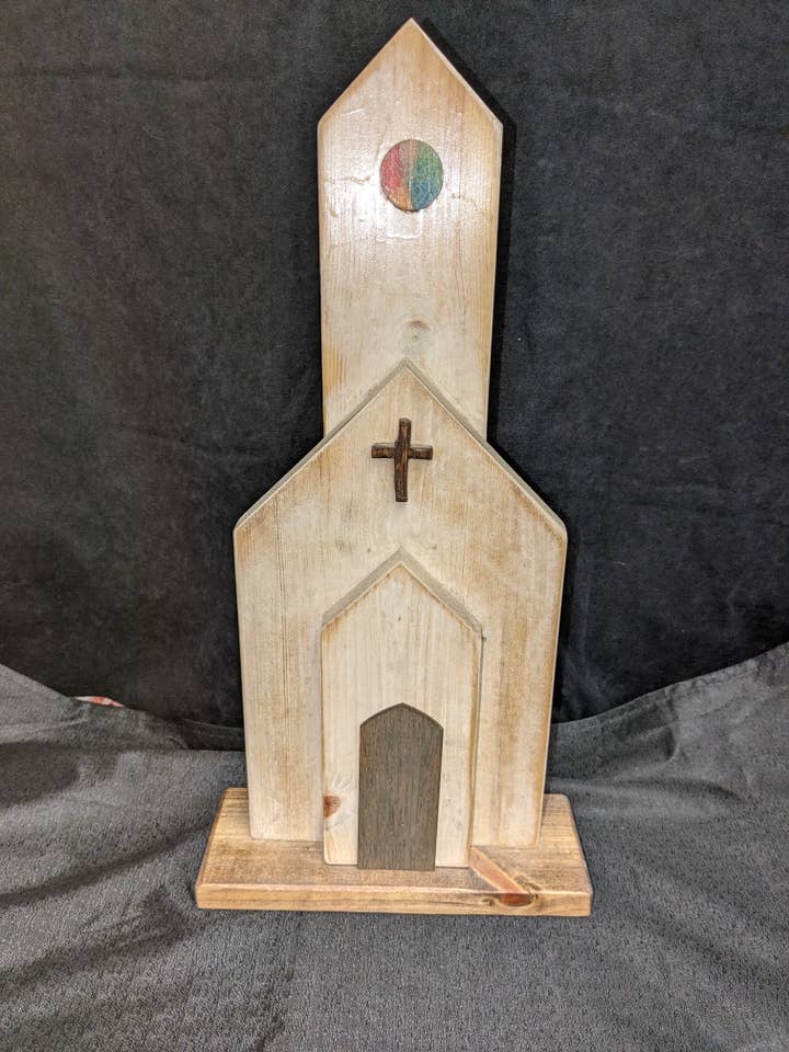 Shelf Stander Church voor wholesale door Deeply Rooted, a lil Texas shopping experience