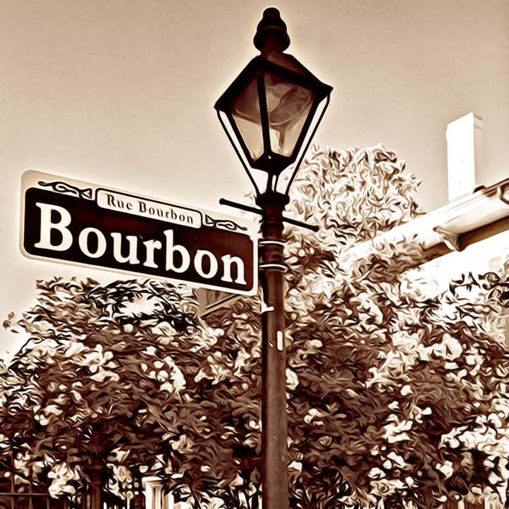 EXIT82ART - Wholesale Coasters - New Orleans Stone Coaster Set of 4 - French Quarter B/W5