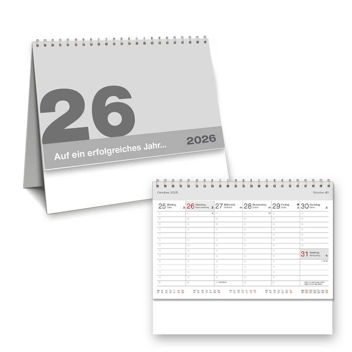 Calendrier de table Midi 2026 pour la vente par B&W Werbeartikel GmbH - B&W